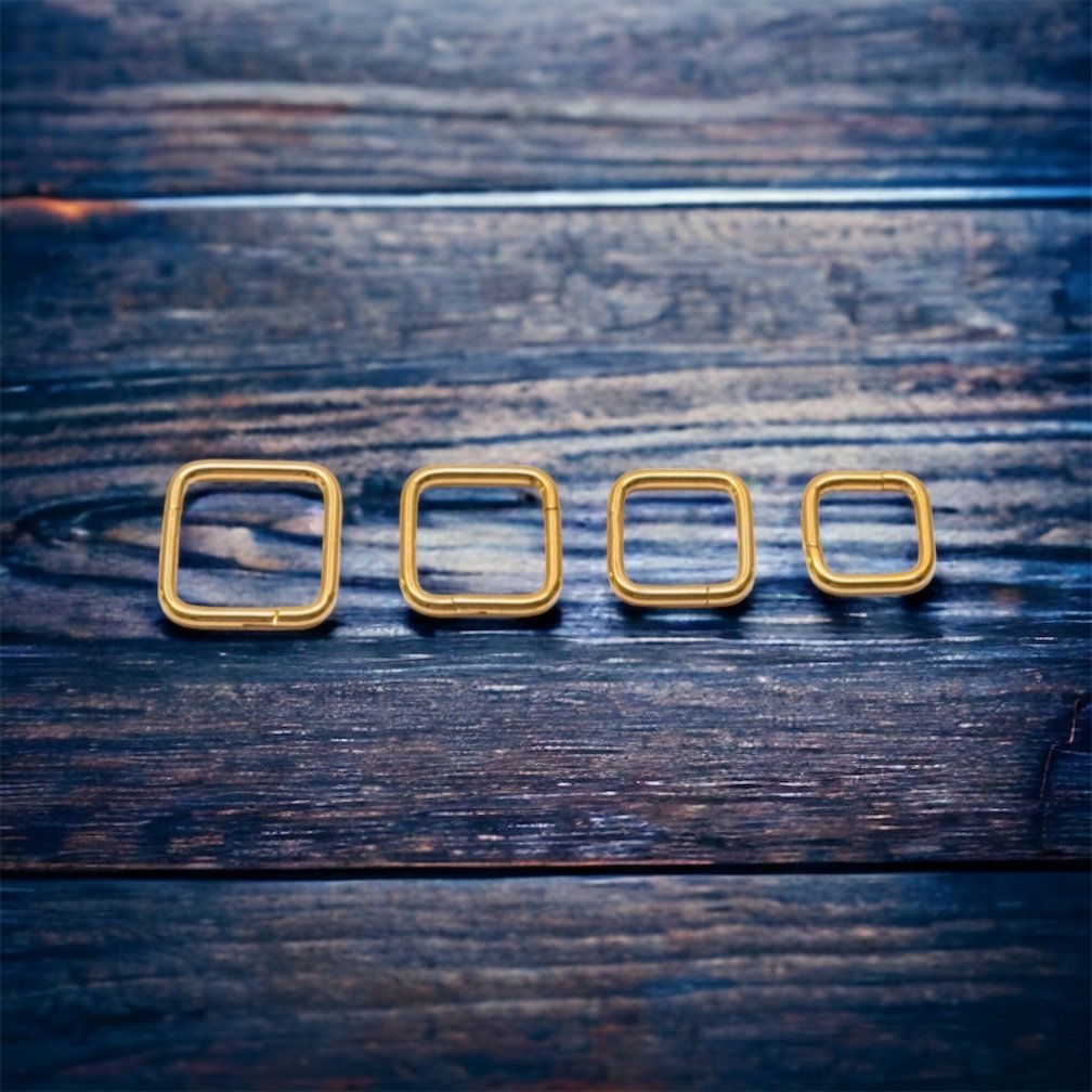 Titanium Seamless Click Ring - Square