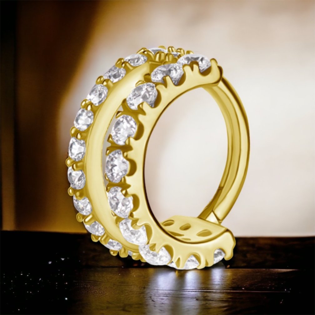 Opvallende en Luxueuze Tragus en Helix Ring - Met Premium Zirkonia