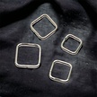 Titanium Seamless Click Ring - Square