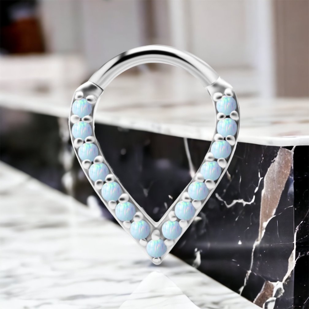 Piercing  Ring - Opals