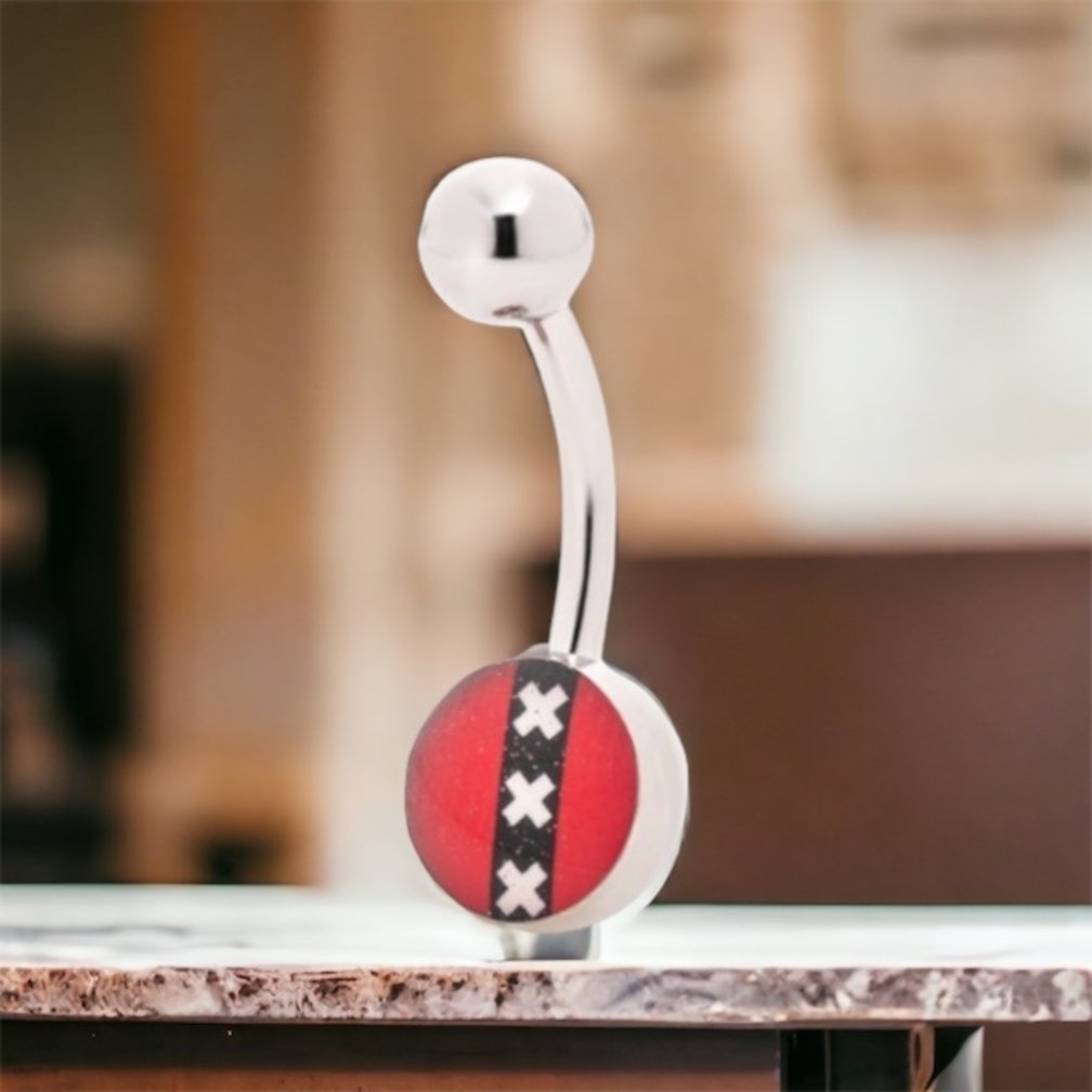 Navel Piercing - Amsterdams Wapen