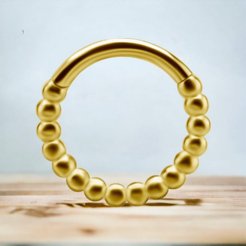 18 Karat Gold Segment Ring