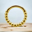 18 Karat Gold Segment Ring