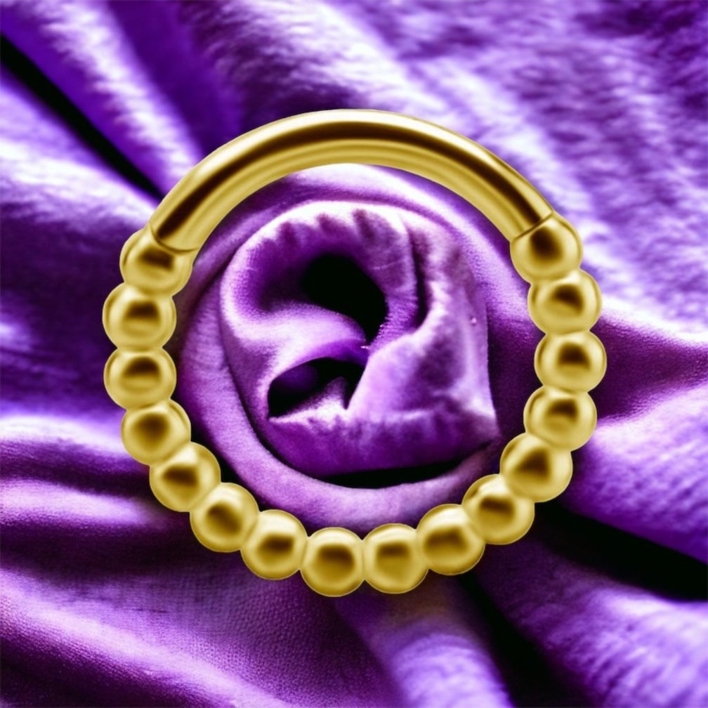 18 Karat Gold Segment Ring