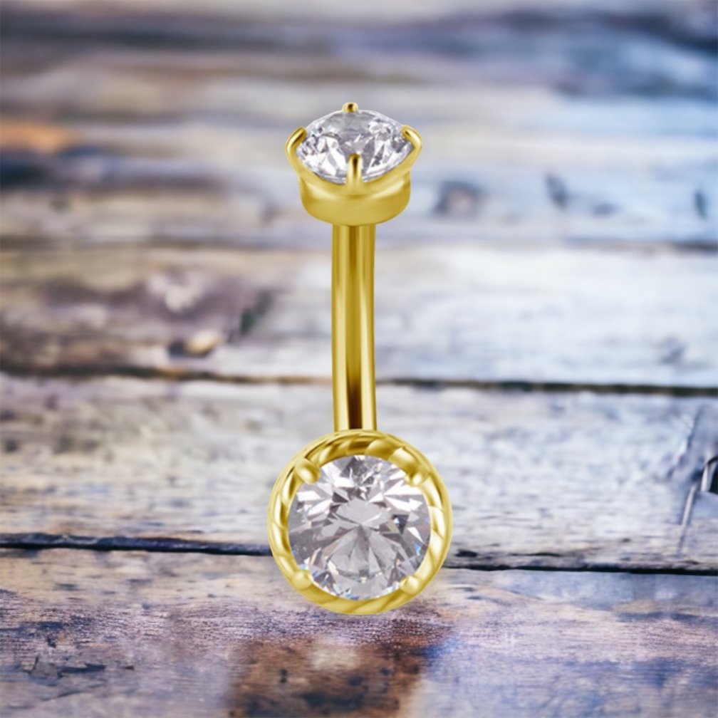 Surgical Steel Rook Piercing - Premium Zirconia