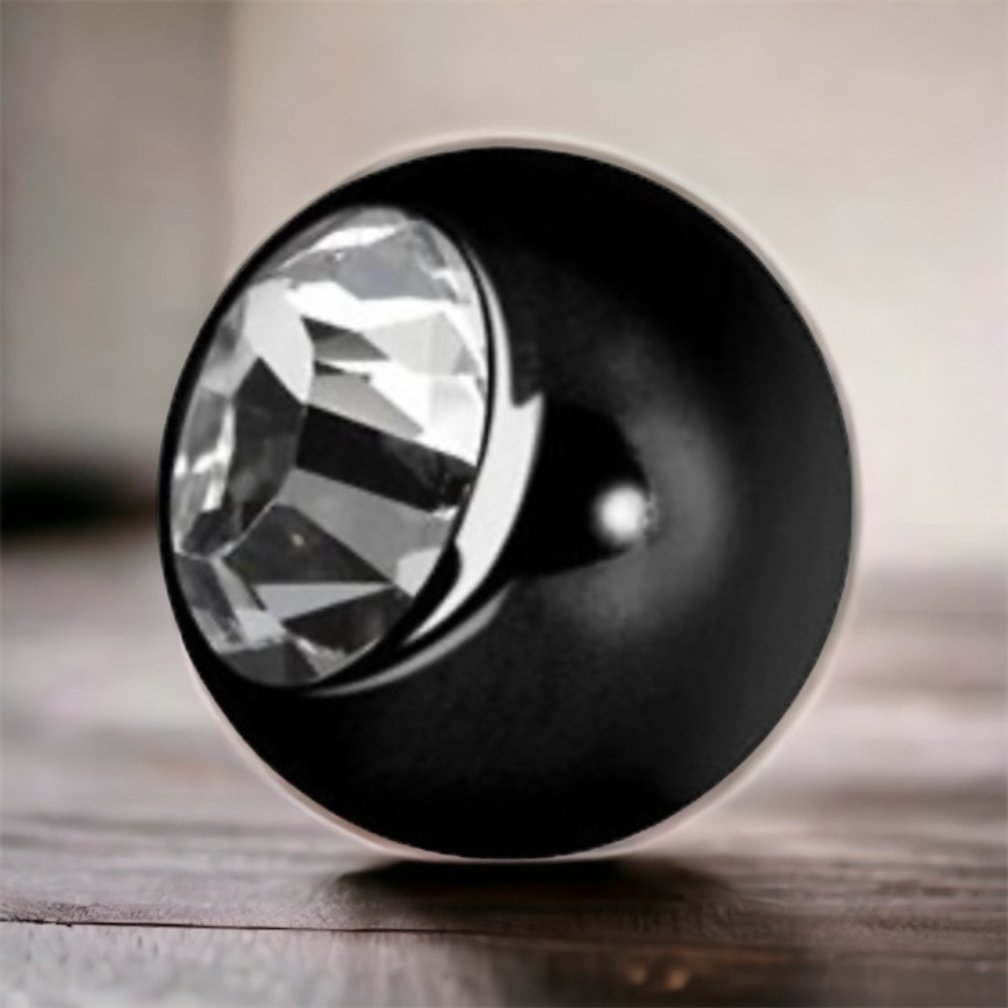 Piercing Balletje - Helderwit Kristalletje