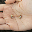 Stylish Nipple Barbell - Zirconia