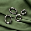 Titanium Seamless Click Ring - Oval