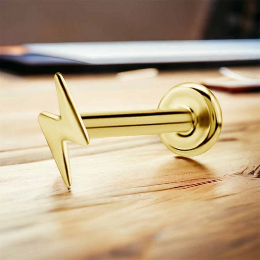 Vergulde Titanium Barbell - Bliksem