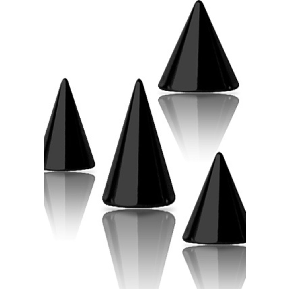 Surgical Steel Cone - Basic Black