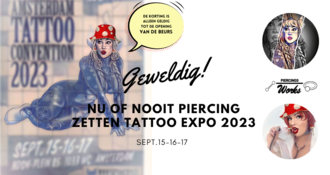Nu of Nooit: Speciale Korting op Piercings tijdens Tattoo Beurs in Amsterdam