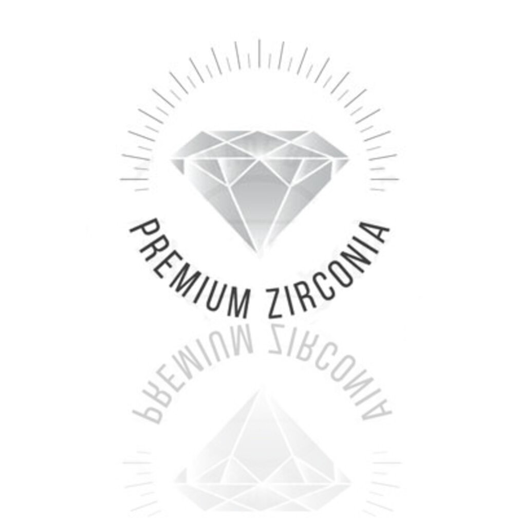18 Karaat Gouden Oor Piercing  - Marquise  Premium Zirkonia
