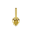Enchanting Elegance: 18Karat Gold Piercing for Vertical Helix  with Premium Cubic Zirconia