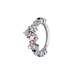 Radiant Colors: Ear Piercing Ring with Zirconia