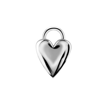 Piercings Works Elegantie van de Liefde: Hartvormige Segment Ring Hanger