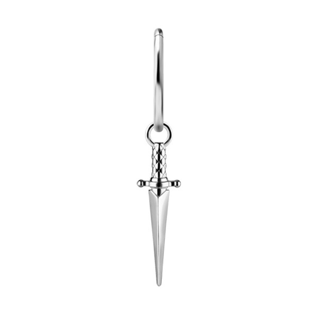 Elegante Krijger: Zwaardvormige Segment Ring Hanger