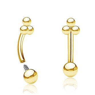 Piercings Works Rook & Wenkbrauwpiercing: Stoere Elegantie