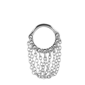 Piercings Works Beautiful Helix Piercing with Hanging Chains