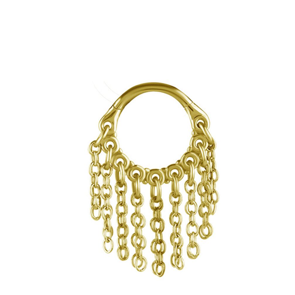 Prachtige Oorpiercing met Hangende Kettingen voor Helix