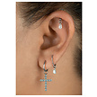 Enchanting Elegance: The Vertical Helix Piercing with Cubic Zirconia Discs