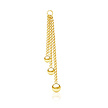 Golden Cascade: Surgical Steel Hanger with Gold PVD Finish