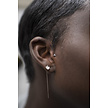 18 Karat Gold Ear Piercing   -  Flower Premium Zirconia