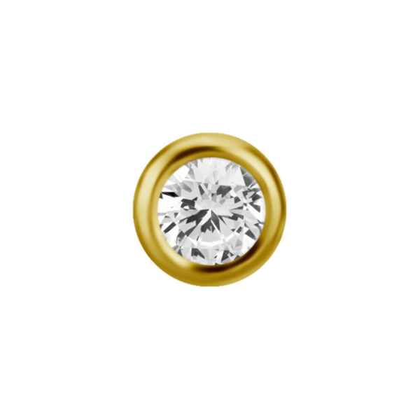 Oorhaken geelgoud zirkonia | Excellent Jewelry