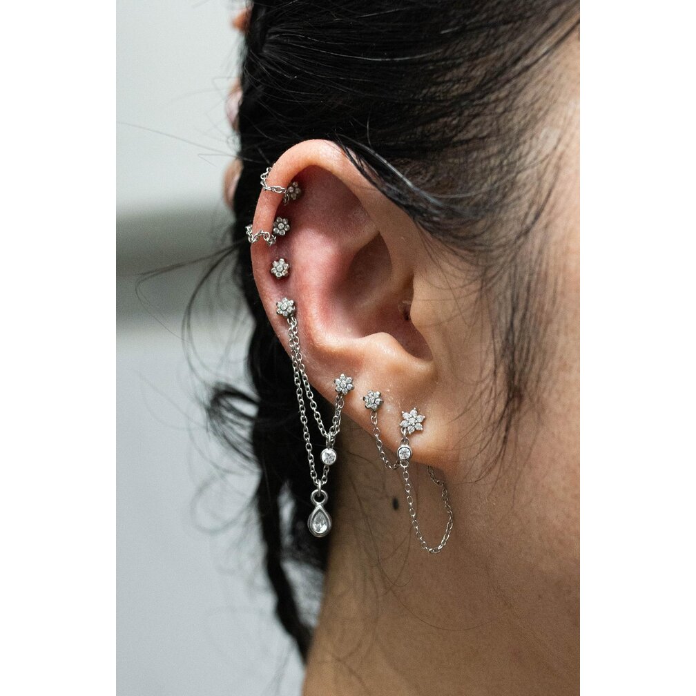 Titanium Barbell - Premium Zirkonia Bloem