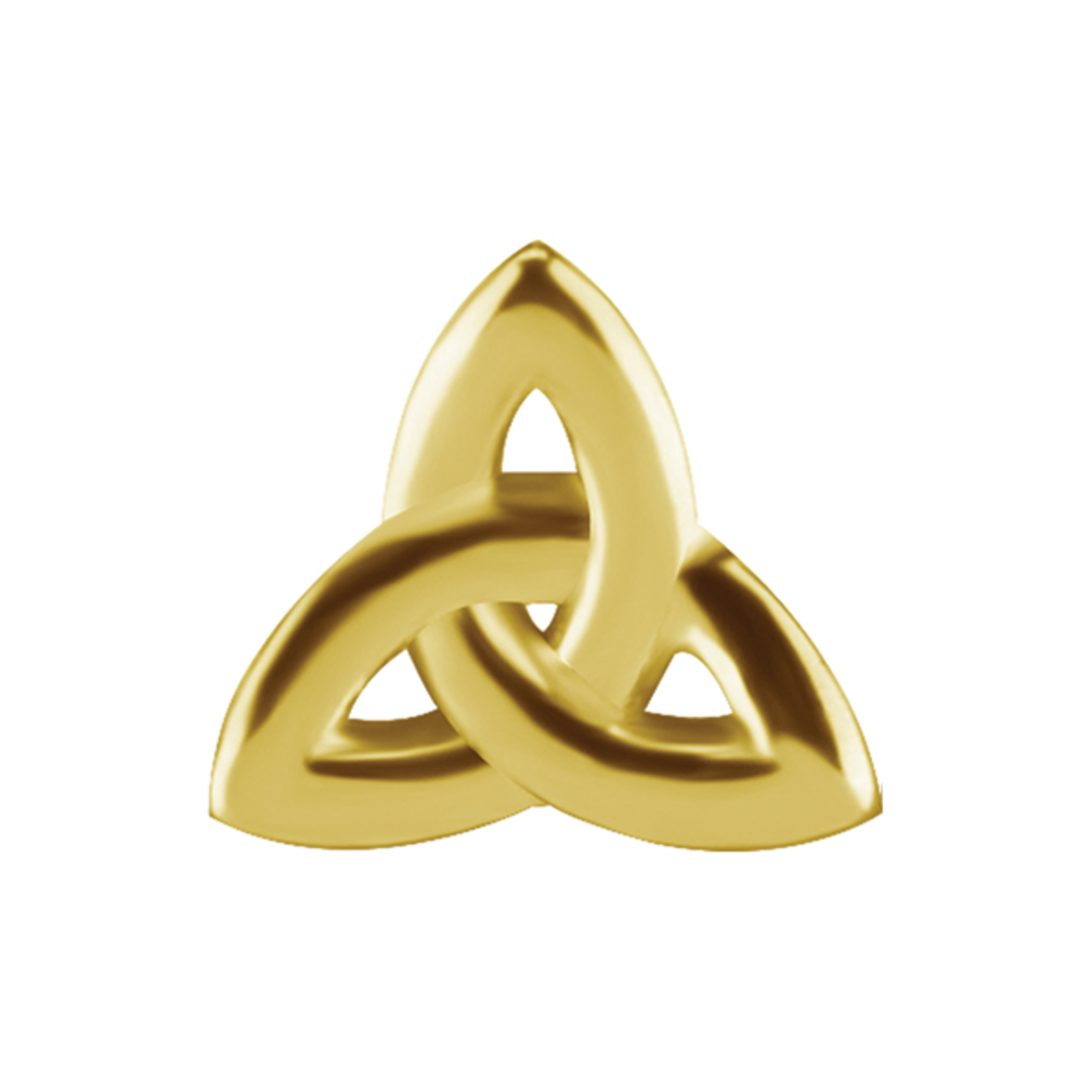 18 Karaat Goud Celtic Trinity Oor Piercing