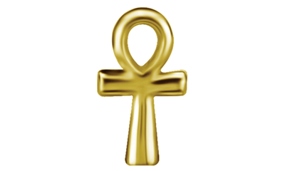 VASSAGO Egyptische Ankh Kruis Hanger Roestvrij Staal Creolen Oorbellen