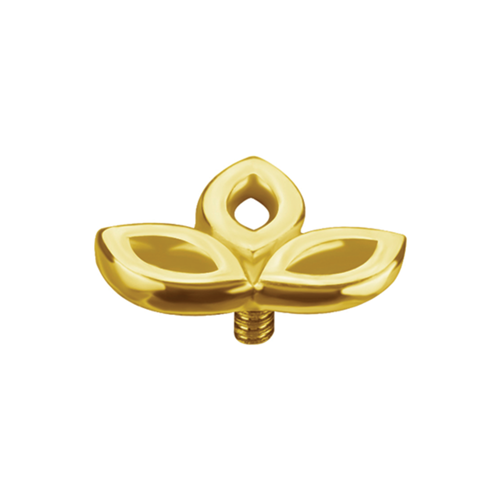 18 Karaat Goud Oorpiercing - Marquise Trinity Design