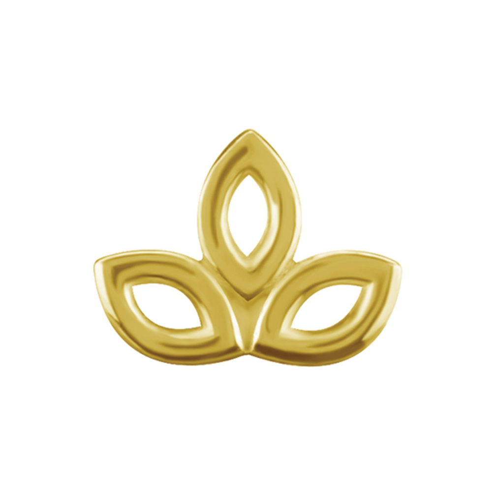 18 Karaat Goud Oorpiercing - Marquise Trinity Design