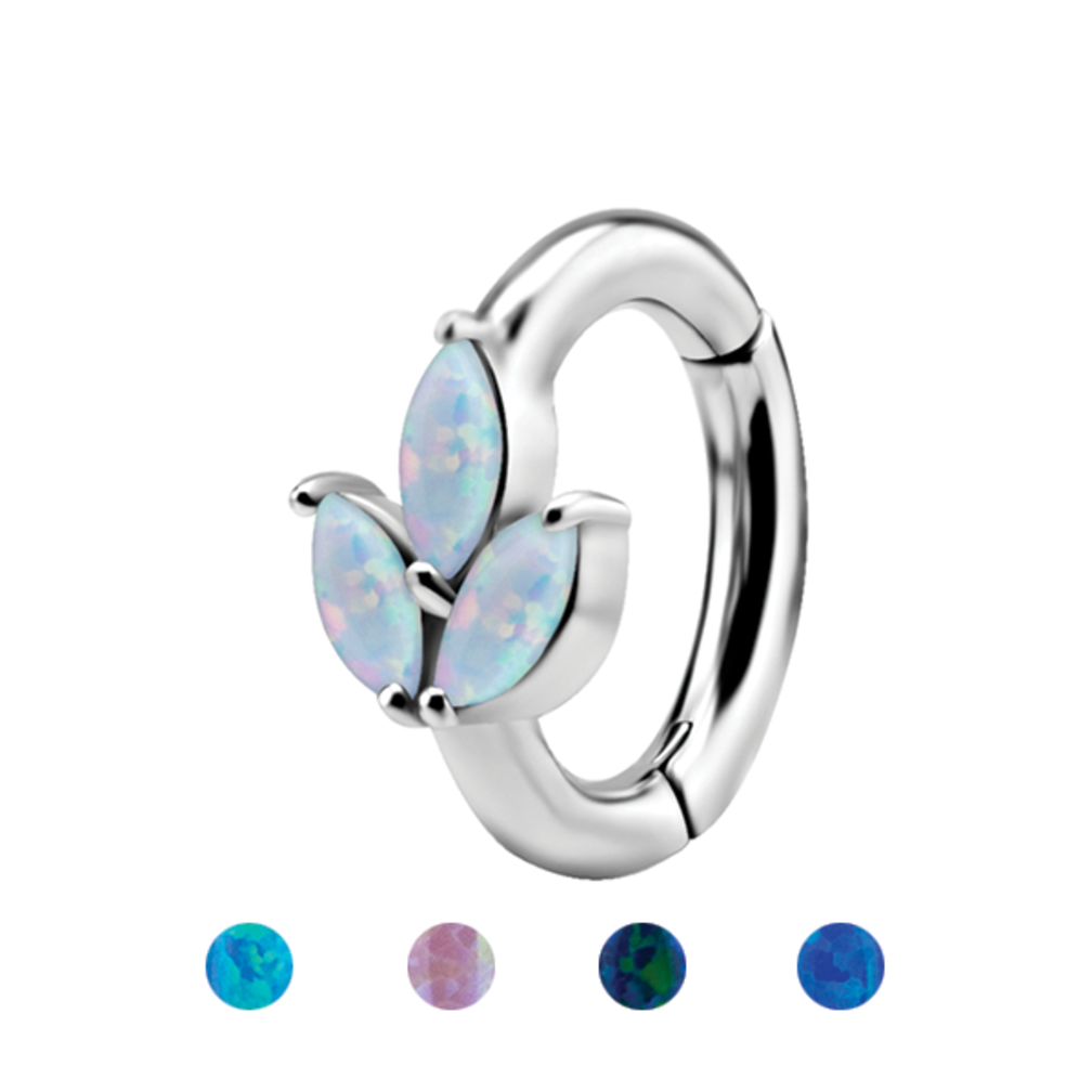 Elegant Oval Belly Ring - Trinity Design