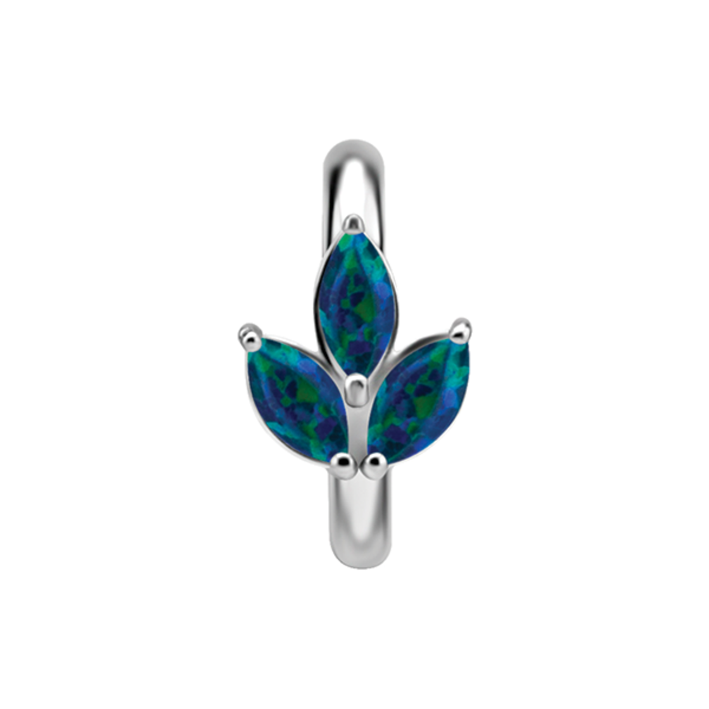 Elegant Oval Belly Ring - Trinity Design