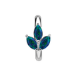 Elegante Ovaal Navelpiercing met Opal Trinity Design