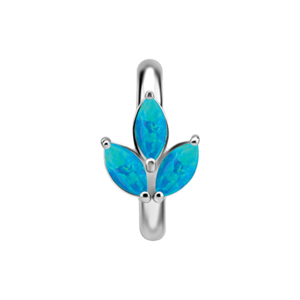 Elegant Oval Belly Ring - Trinity Design