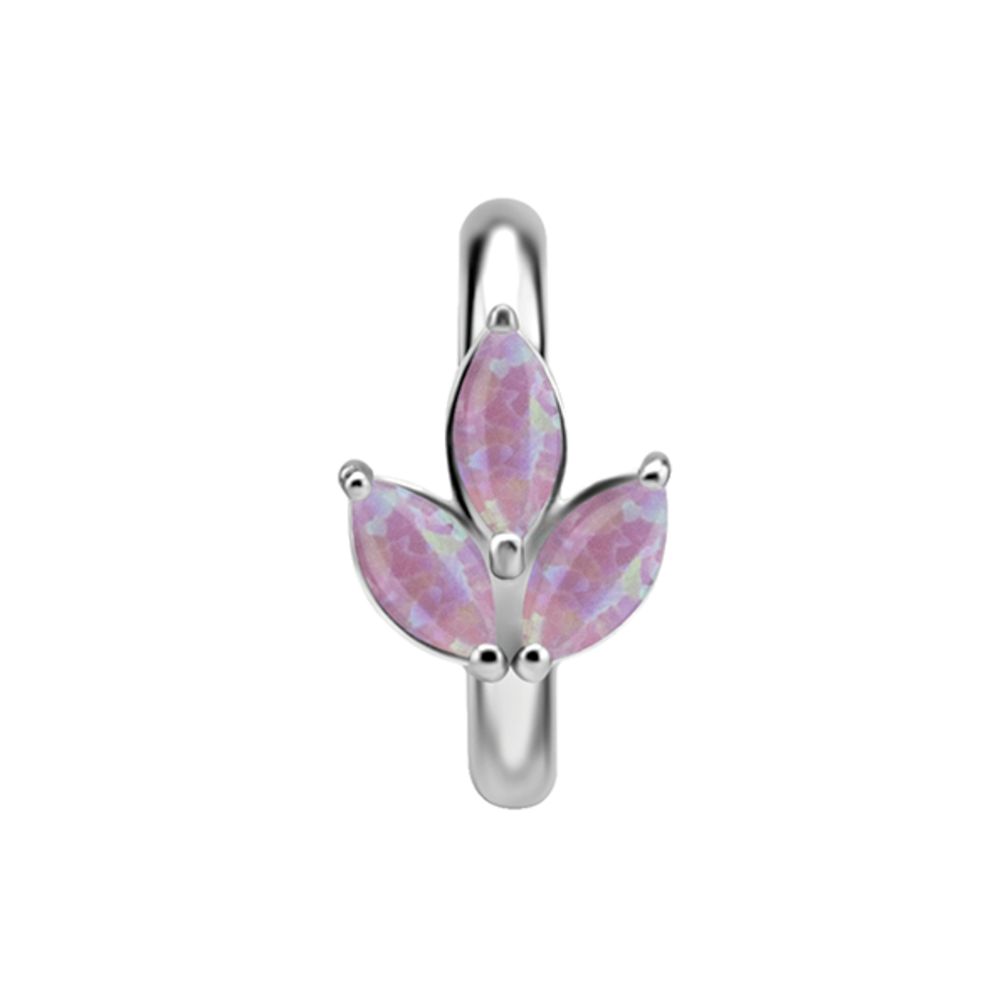 Elegant Oval Belly Ring - Trinity Design
