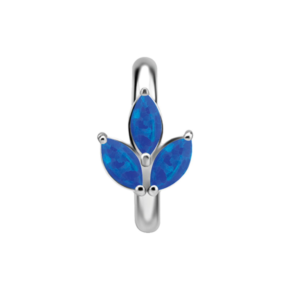 Elegant Oval Belly Ring - Trinity Design