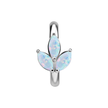 Elegante Ovaal Navelpiercing met Opal Trinity Design