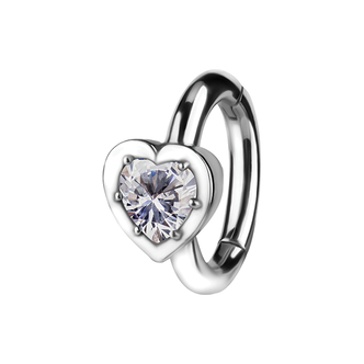 Piercings Works Chique Navelpiercing met Cubic Zirkonia Hart