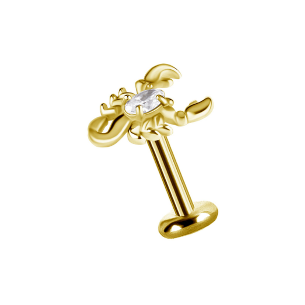 Piercing Barbell -  Scorpion with Zirconia