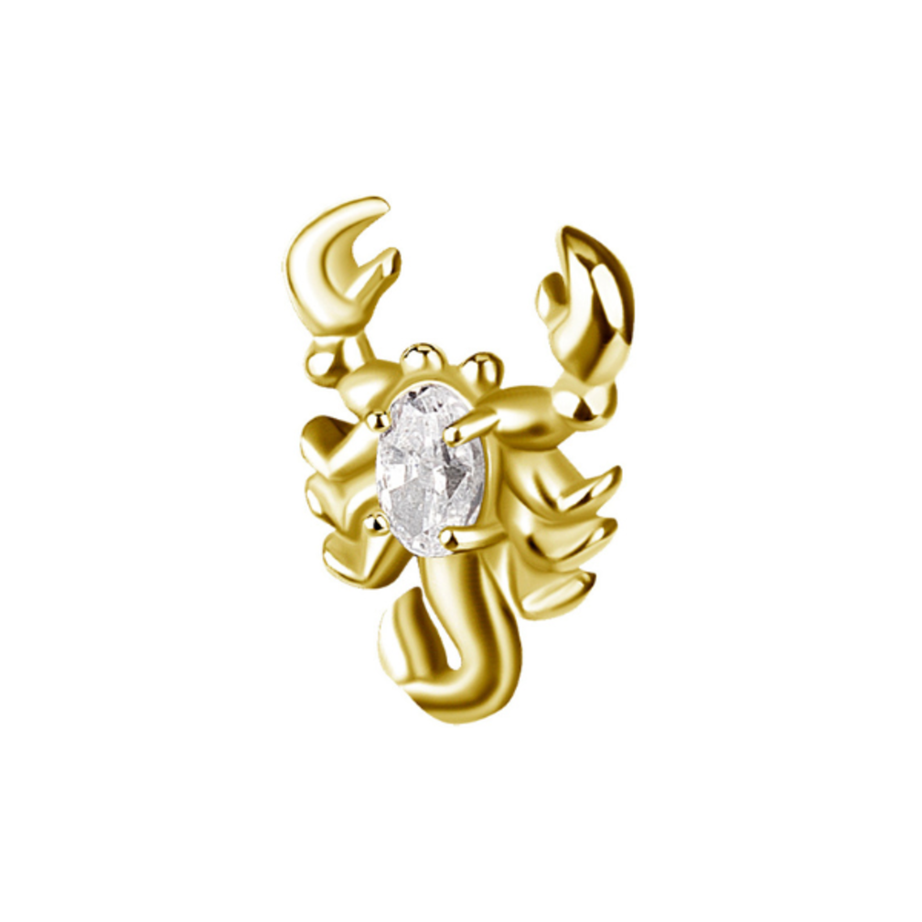 Piercing Barbell -  Scorpion with Zirconia