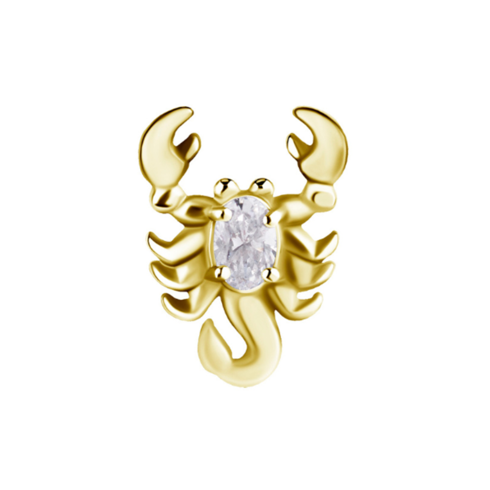 Piercing Barbell -  Scorpion with Zirconia
