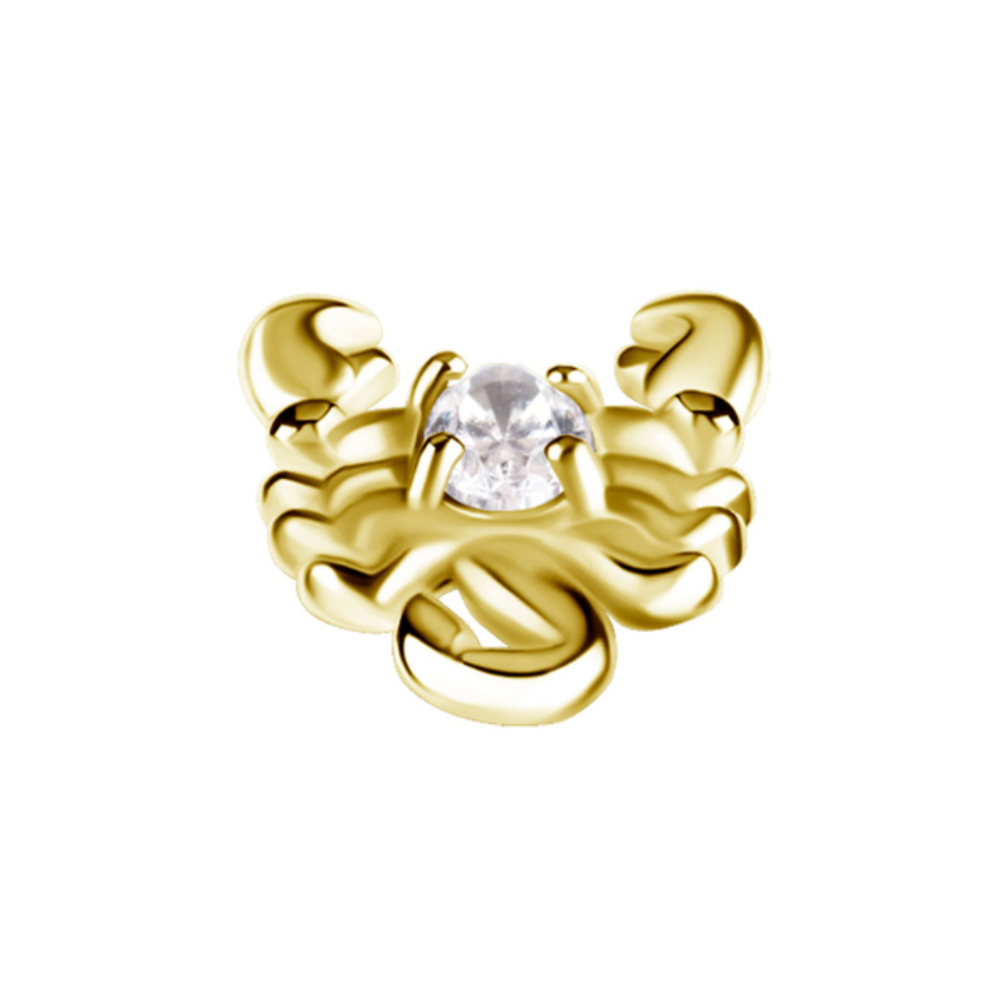 Piercing Barbell -  Scorpion with Zirconia