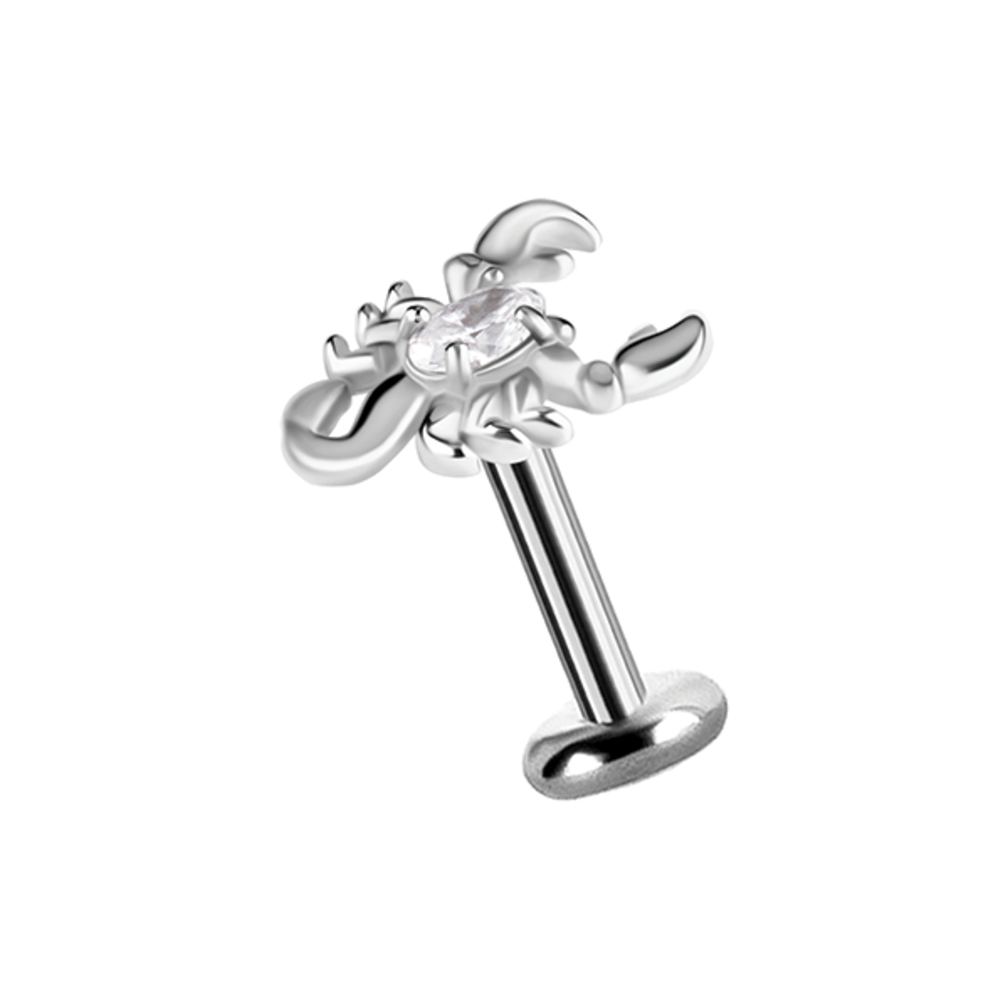 Piercing Barbell -  Scorpion with Zirconia
