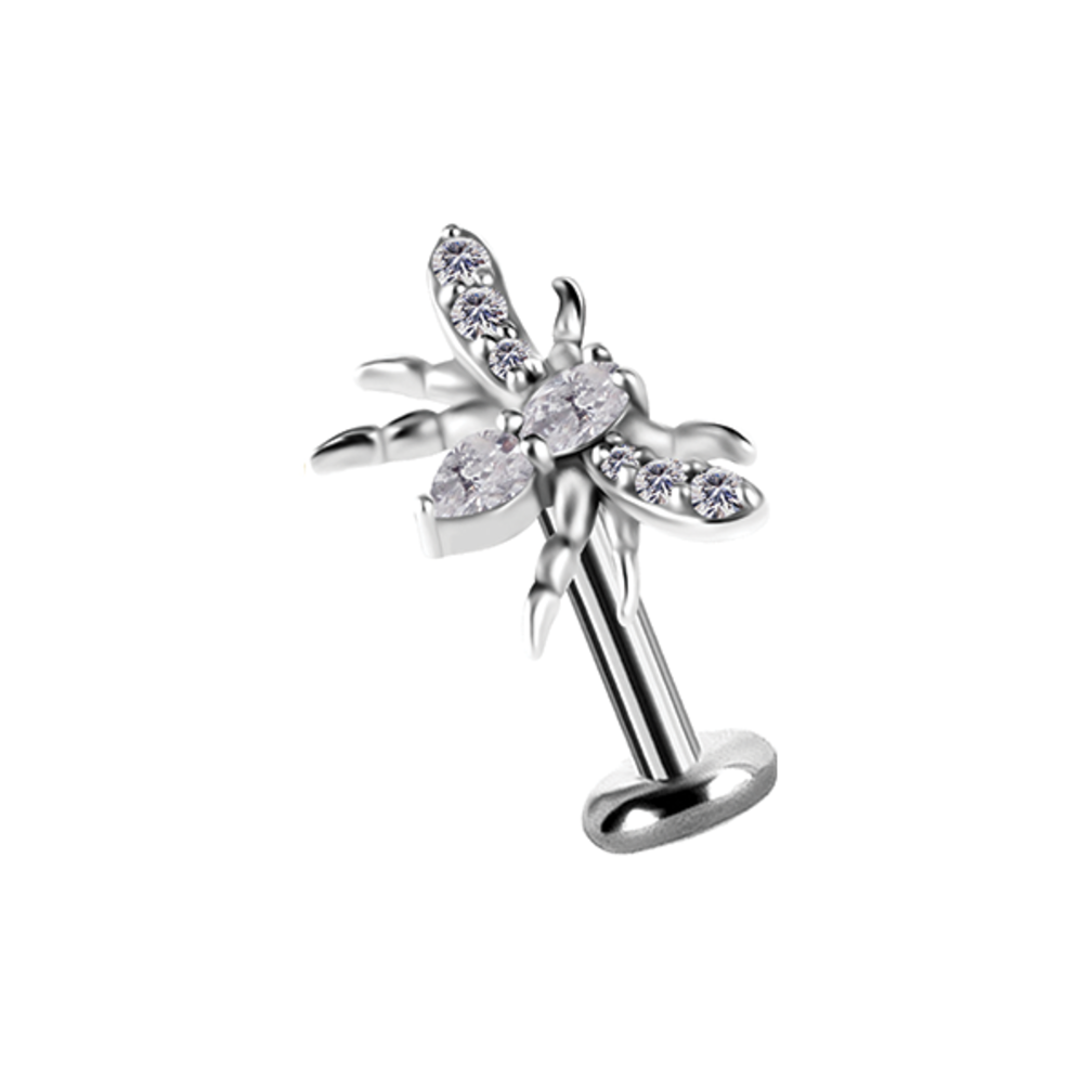 Oorpiercing - Bij met Premium Zirkonia