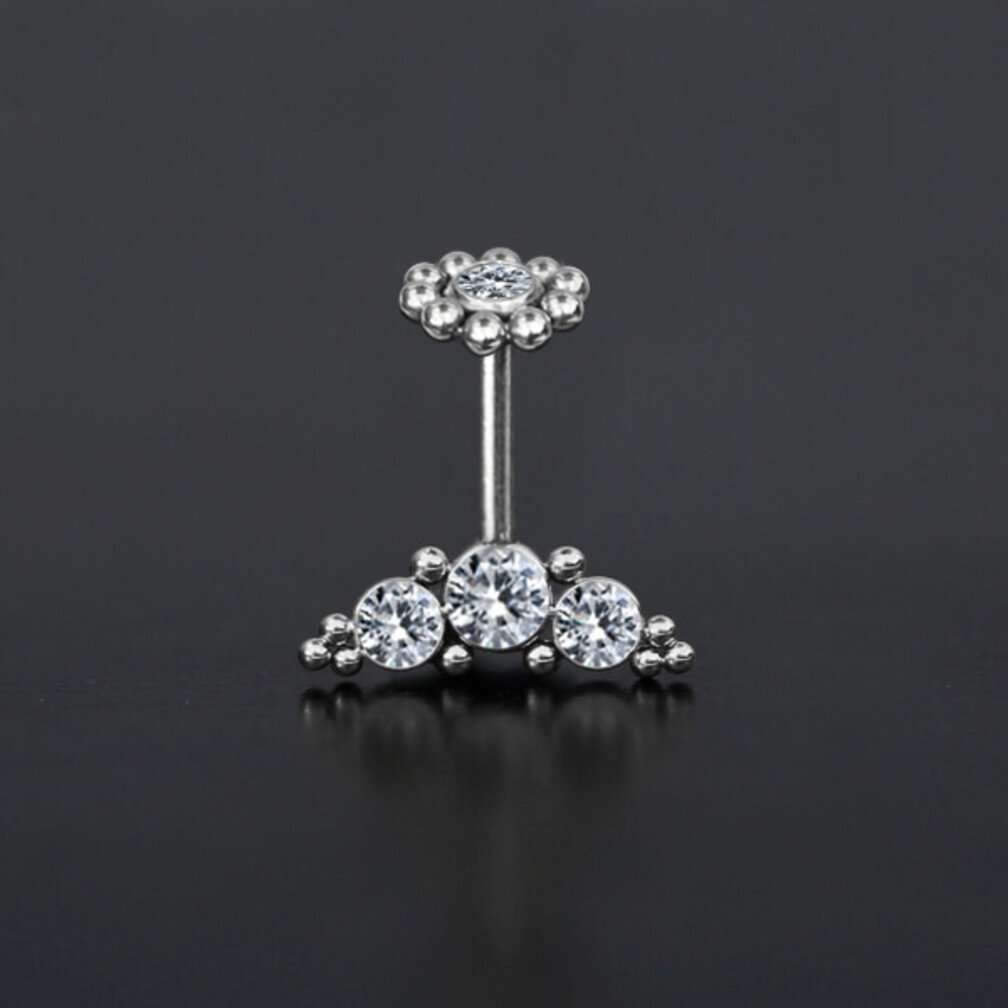 Vertical Helix Piercing with Zirconia