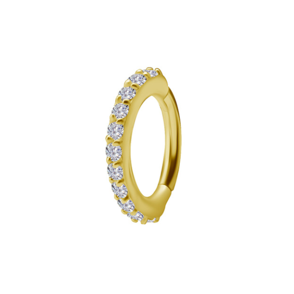 18 Karat Gold Rook Oval Ring - Lab Diamonds