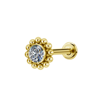 Piercings Works Titanium Barbell - Premium Kristallen