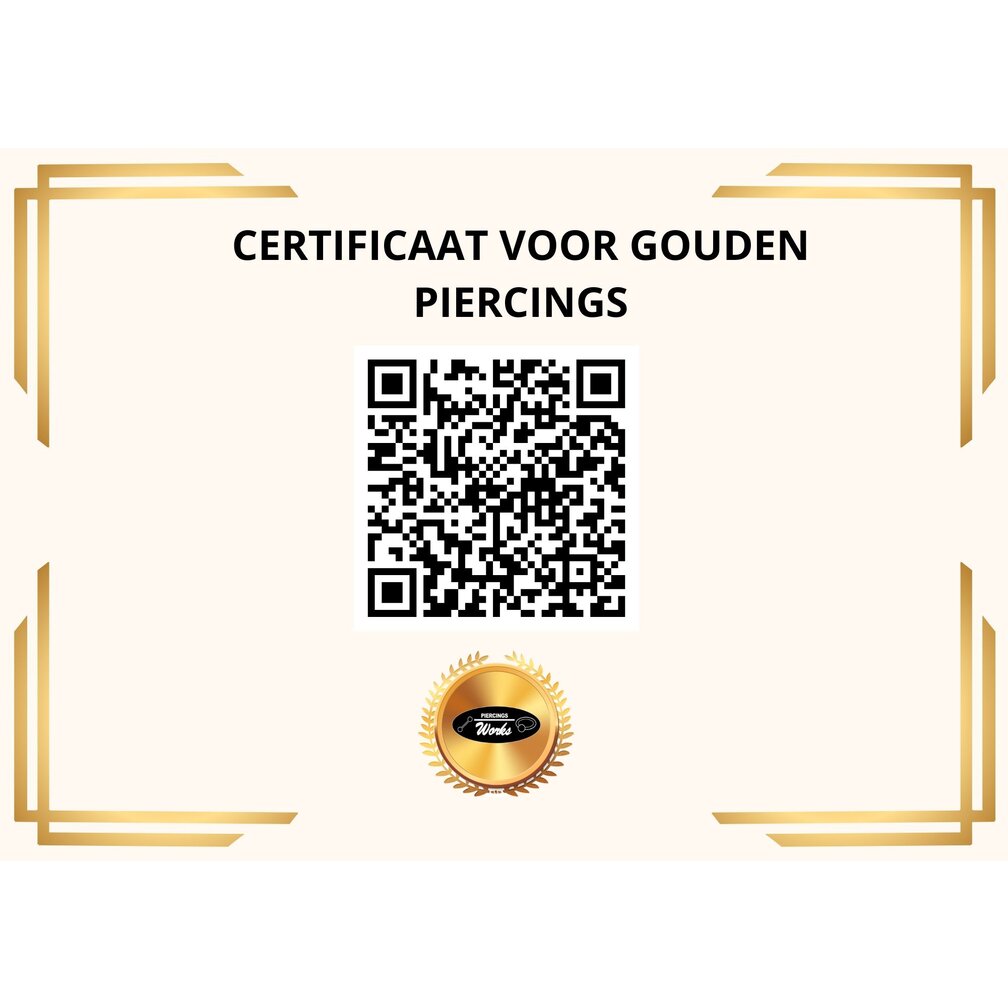 Verfijnde 18 Karaat Gouden Navelpiercing met Schitterende Hartvormige Zirkonia